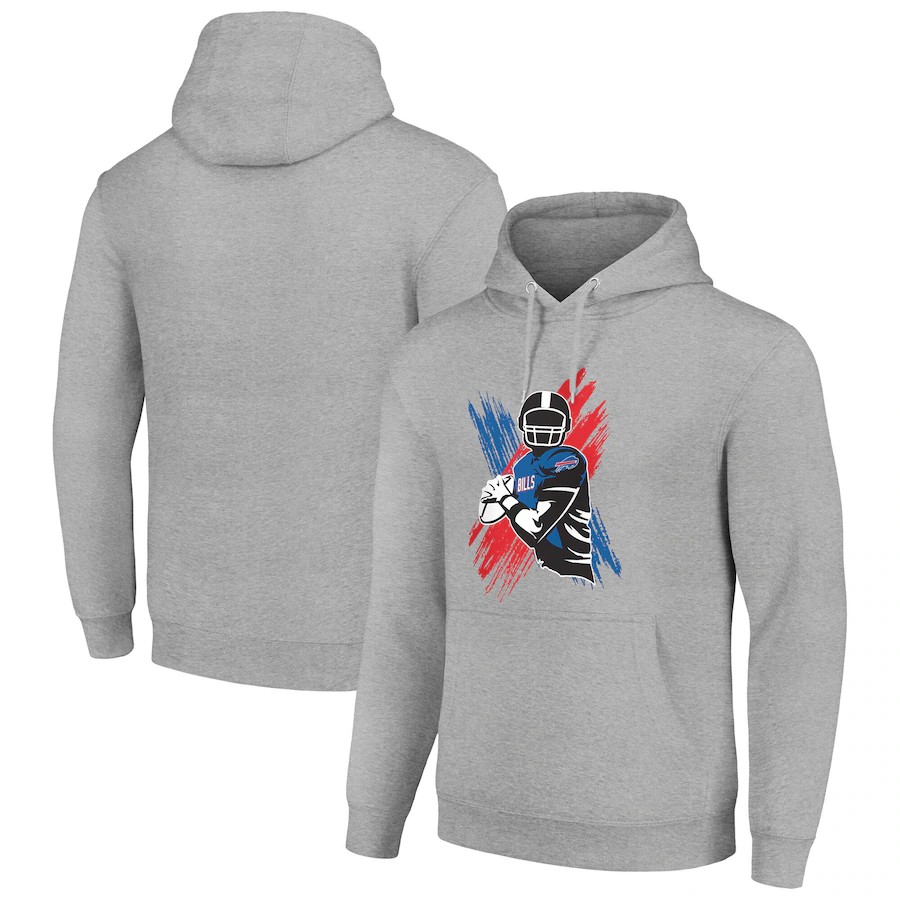 Men buffalo bills grey NFL 2024 hoodie